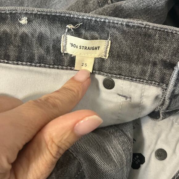 Madewell  90's Straight Jeans in Hallandale Wash High Rise Women's 25 - Picture 10 of 10